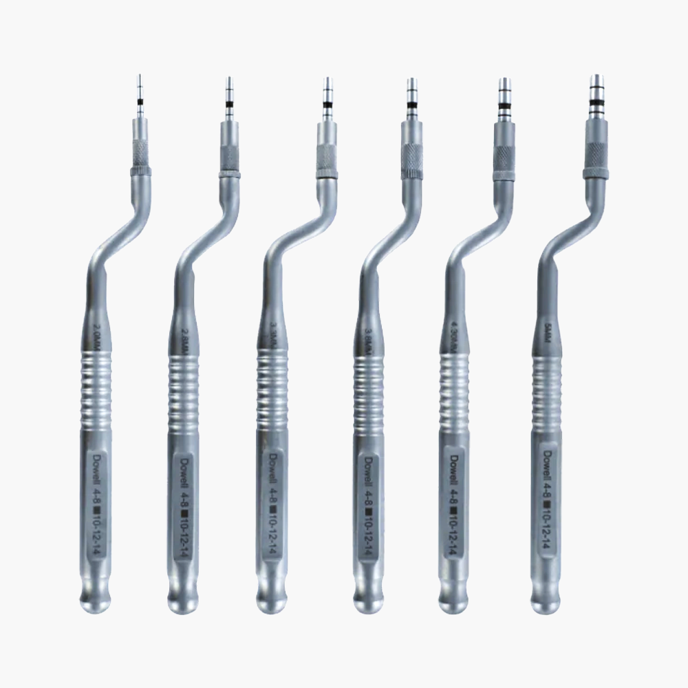Kit 5 Osteotomi Dentali A Baionetta Curva – Offset Concavo – Elevazione Sinusale Beaden®