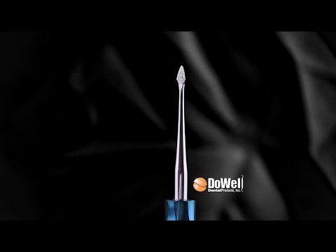 A video of 360 degree of Atraumatic Extraction Spade Elevator Straight-Diamond Coated Tip-Blue Titanium