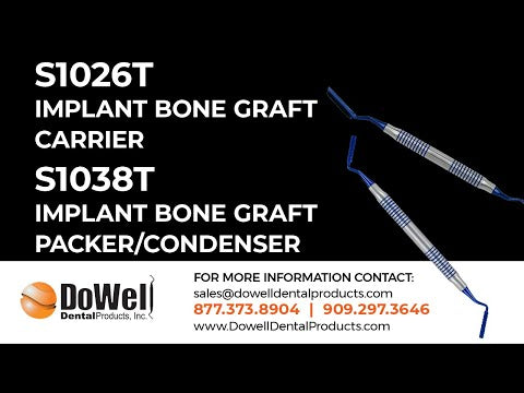 Implant Bone Graft Packers Condensers-3.3mm-4mm-Double Ended-Blue Tita –  DoWell Dental Products, Inc.