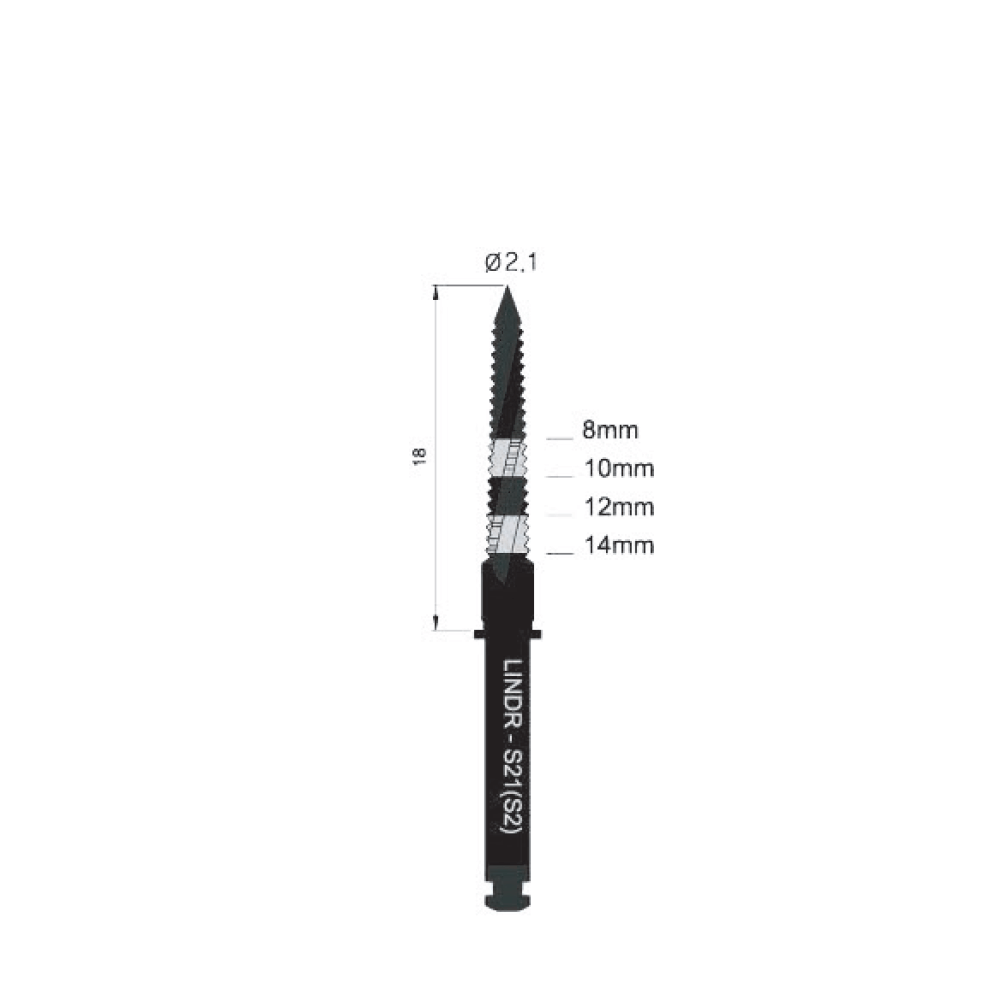 Lindeman Drill 2.1mm - Short