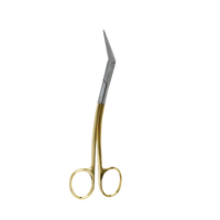 Surgical Gum Tissue Scissors Serrated T/C(Tungsten Carbide)- Locklin scissor 16.5Cm