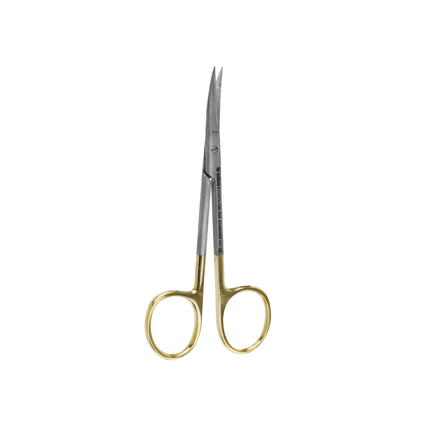 Surgical Gum Tissue Scissors Serrated T/C - Iris Curved 11.5Cm