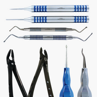 Atraumatic Extraction Kit - 8pcs Luxating Periotimes Apical Retention Forceps Serrated Curettes