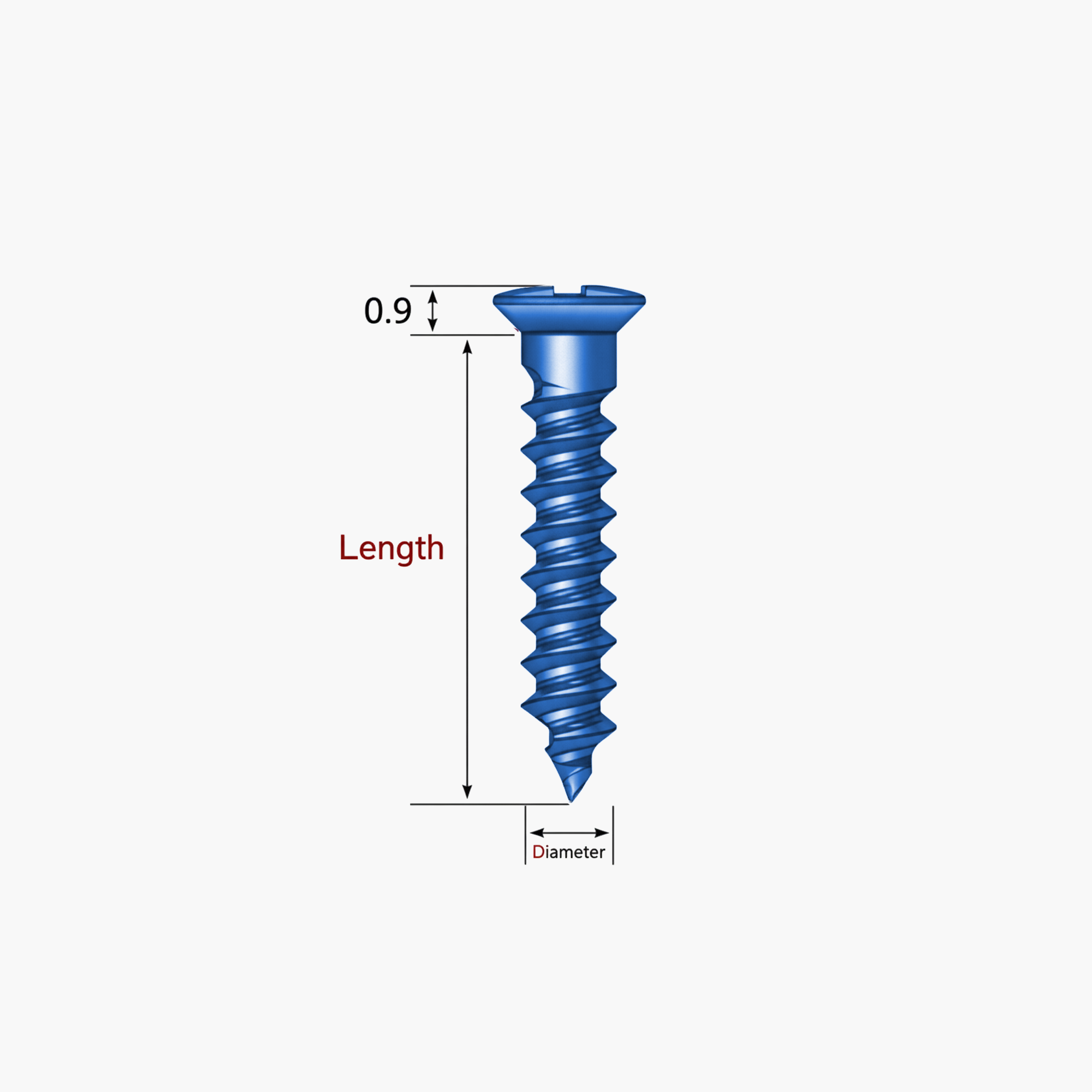 Bone Screw - Ø1.2 - for GBR Master Kit V
