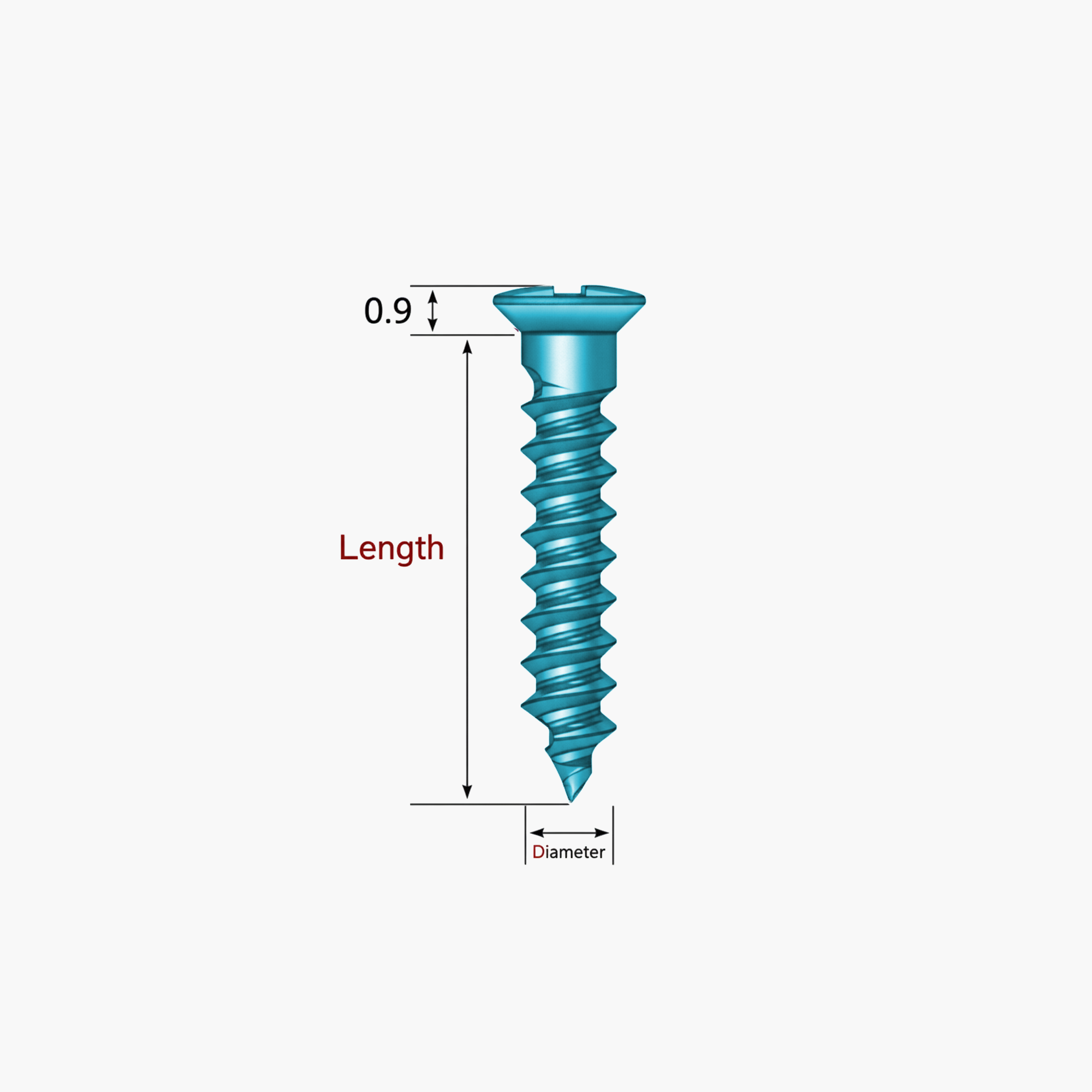 Bone Screw - Ø1.8 - for GBR Master Kit V