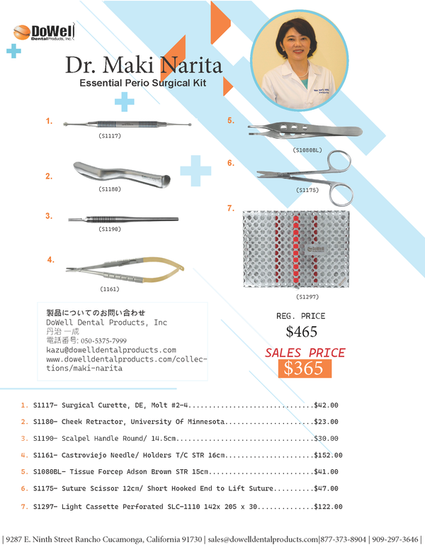Essential Perio Surgical Kit by Dr. Maki Narita