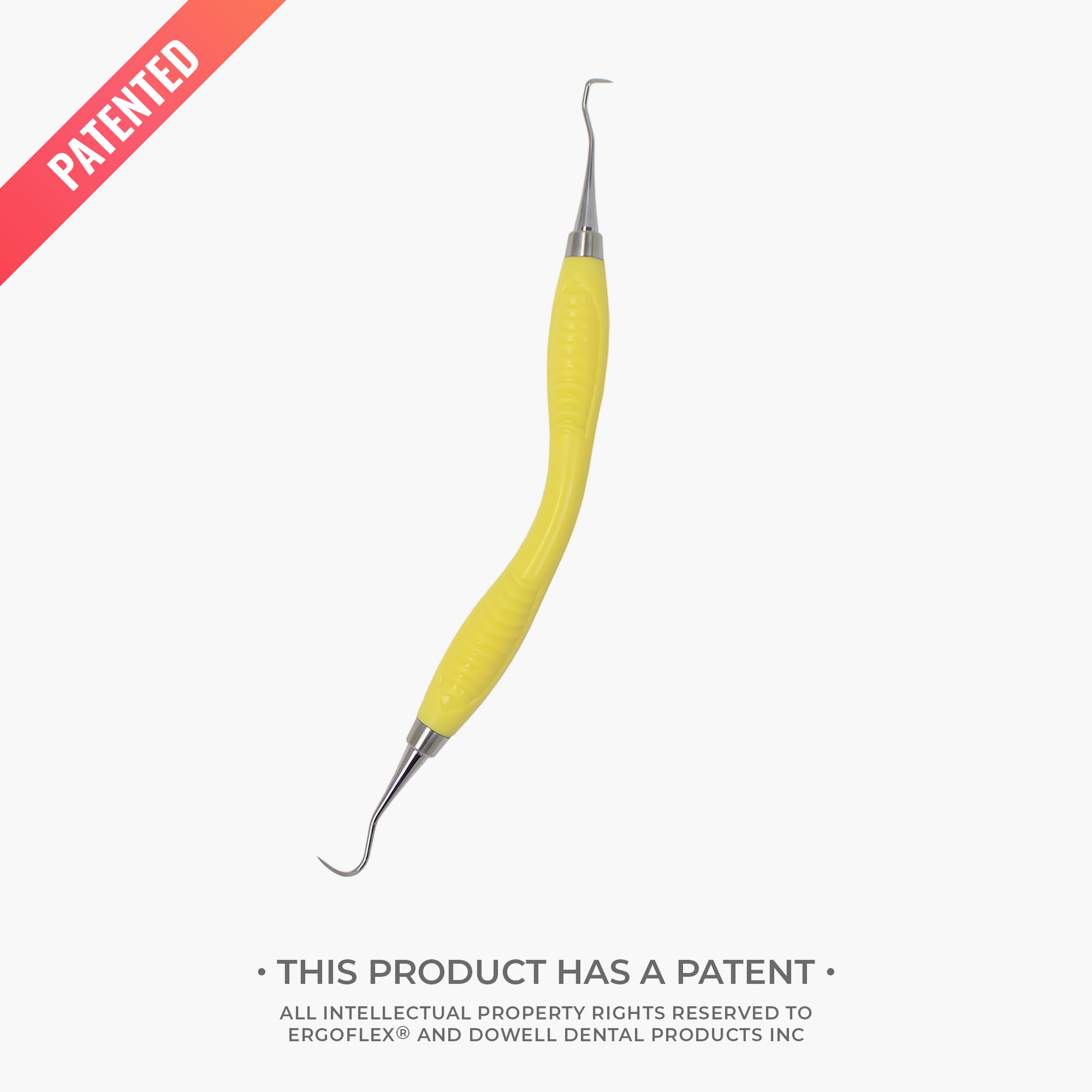 Dental Hygiene Instruments Jacquette H5/33 Yellow Adaptive Handle