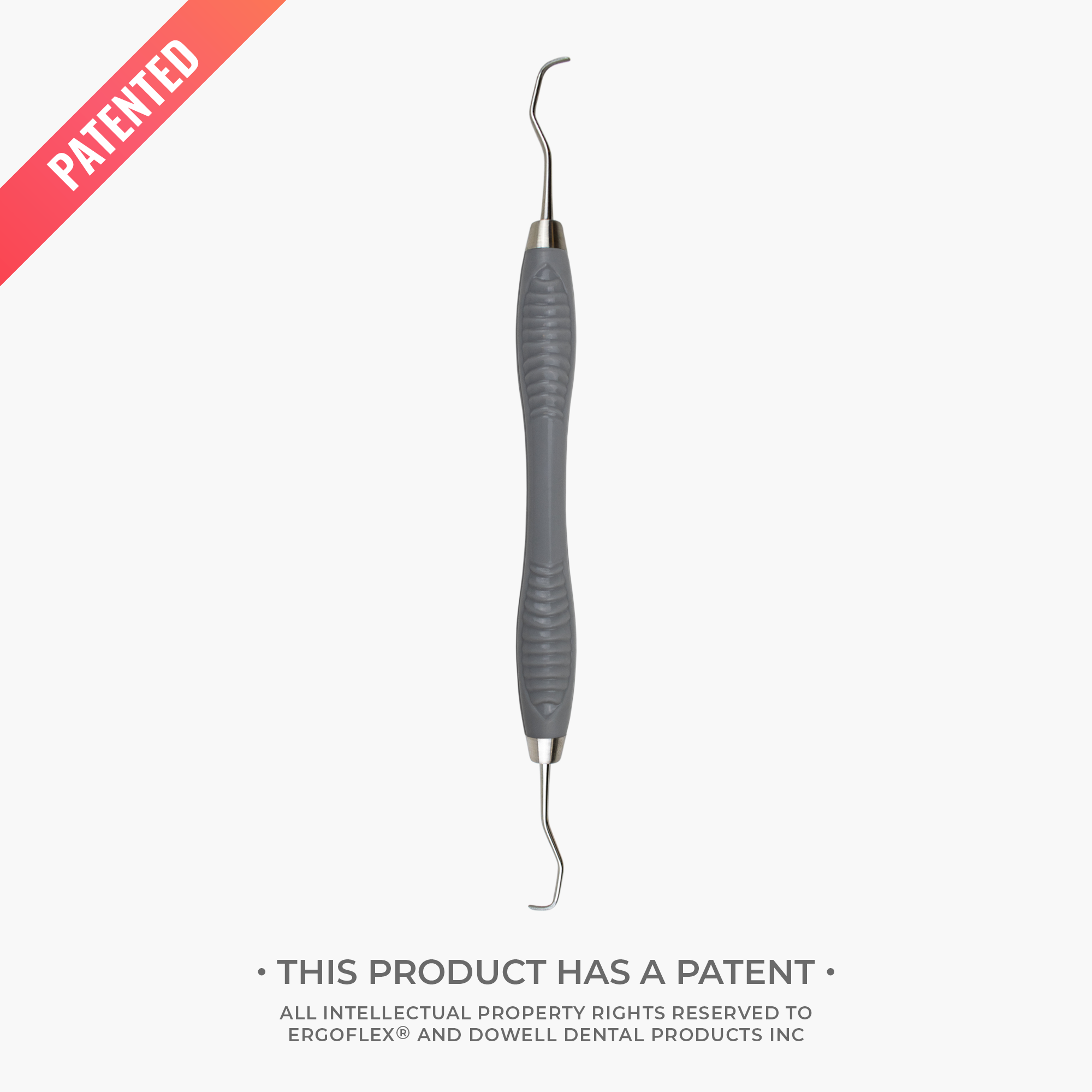 Titanium Langer 1/2 Implant Curette - Classic Handle
