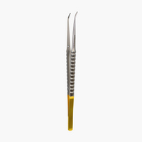 Gerald Tissue Plier Forceps-Tungsten Carbide 18Cm Curved