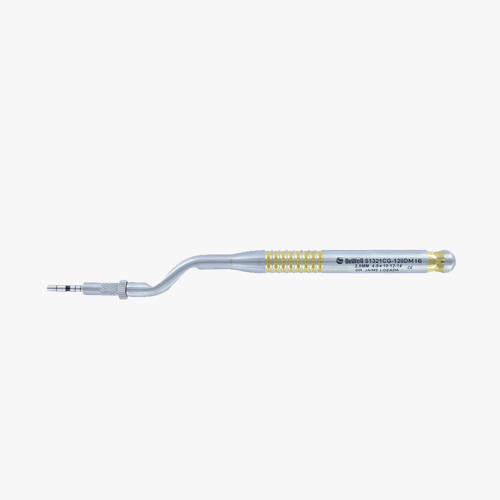 Sinus Lift Osteotomes with Concave Tips-Curved 2.0mm - Gold Titanium