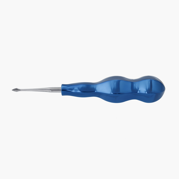 Atraumatic Extraction Spade Elevator Straight-Diamond Coated Tip-Blue Titanium