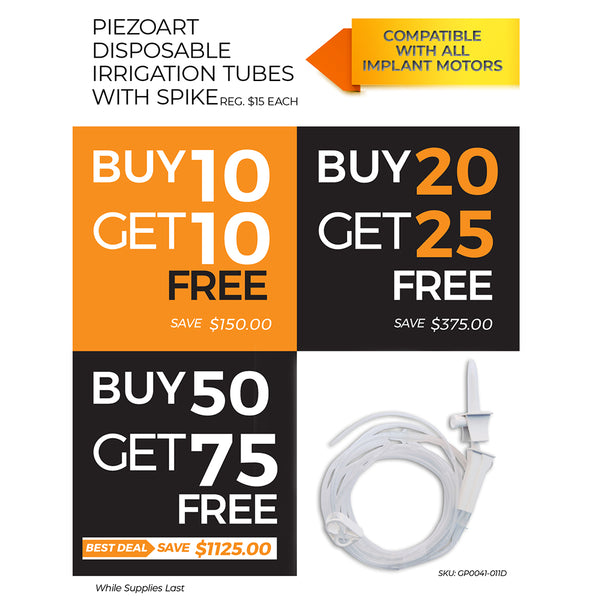 PIEZO ULTRASONIC SURGERY-DISPOSABLE TUBING FOR PIEZOEX AND IMPLANT MOTOR