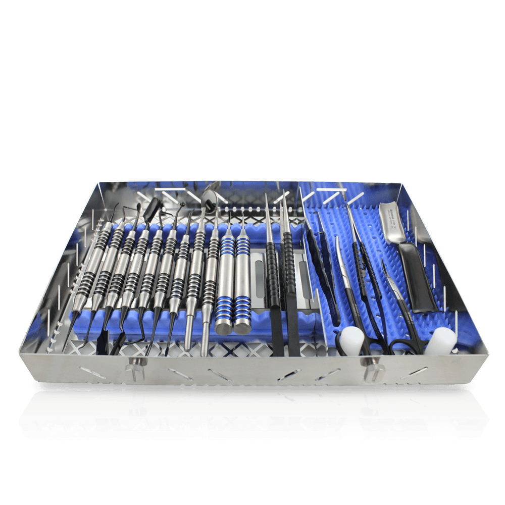Implant Surgery Full Instruments Kit 18pc-Dr. Ziv Mazor-Black Titanium