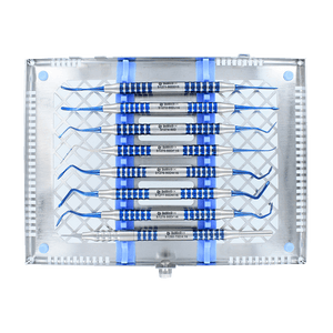 Periodontal Micro Tunneling Surgical Kit 8pc-Blue Titanium