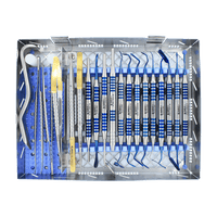 Periodontal Micro Surgical Full Kit 20pc-Blue Titanium