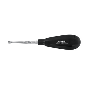 Atraumatic Extraction Luxation Elevator LE-3 5mm Curved Out-Black Titanium. e1059b. Extraction elevator