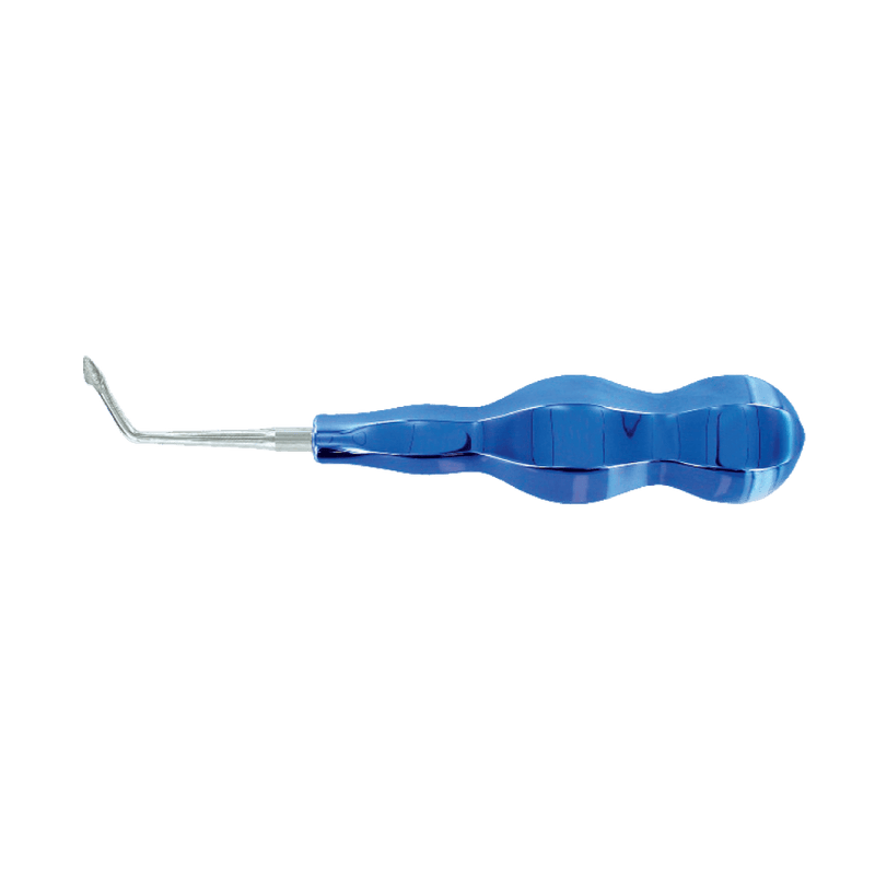 Elevator spade left angle blue elevator handle