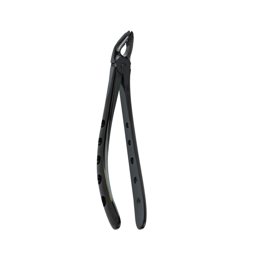 Atraumatic Extraction Black Titanium Apical Retention Forcep-Upper Universal