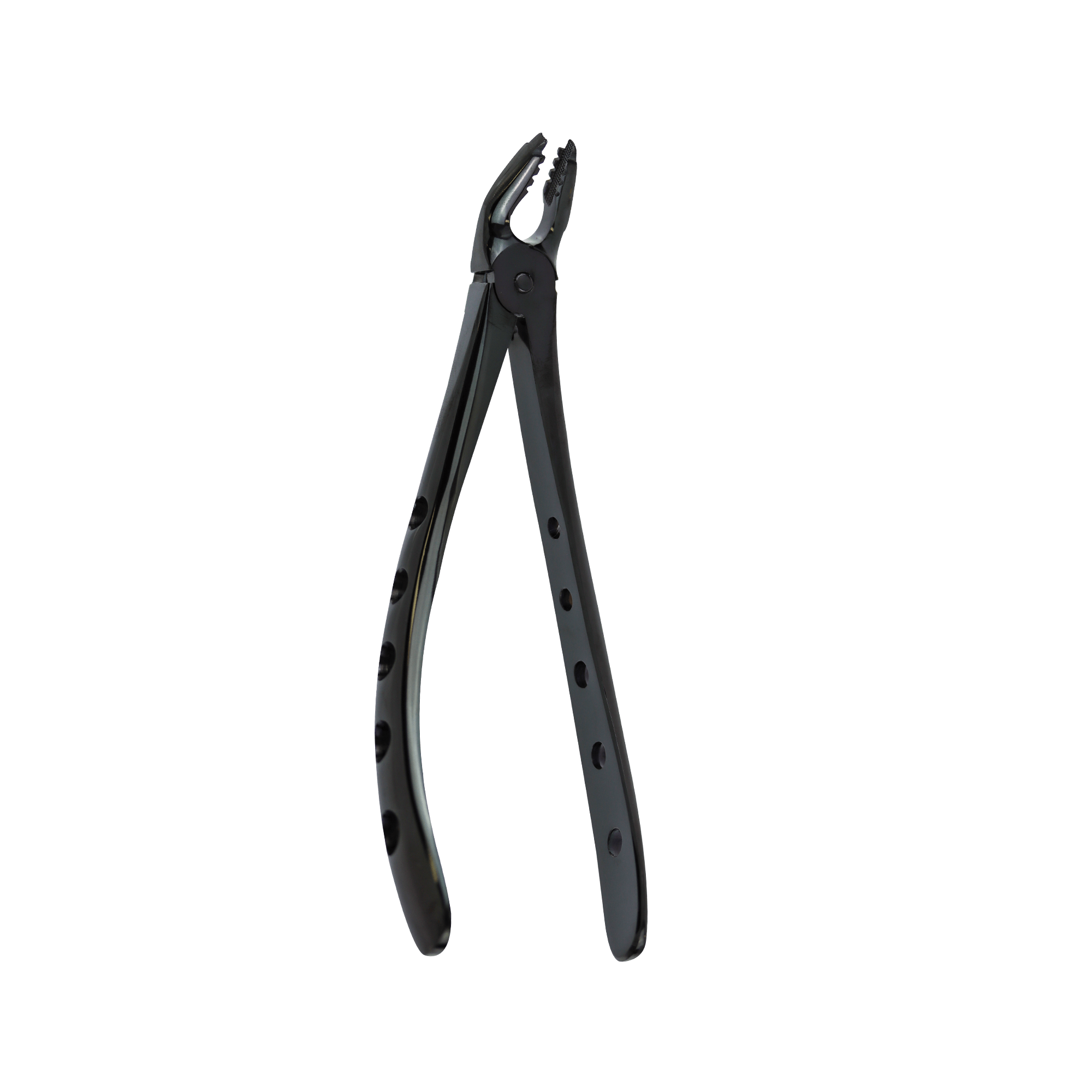 Atraumatic Extraction Black Titanium Apical Retention Forcep-Upper Universal