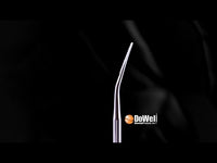 Video of 360 degrees rotation of Atraumatic Extraction Luxating Elevator Lindo Levin 3mm Curved Thin Blade ; Serration