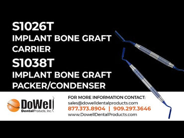Implant Bone Graft Carrier-Blue Titanium Coated