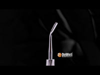 A video of 360 degree rotation of Atraumatic Extraction Luxating Elevator Lindo Levin 4mm Right Angle Thin Blade with Serration. e1039