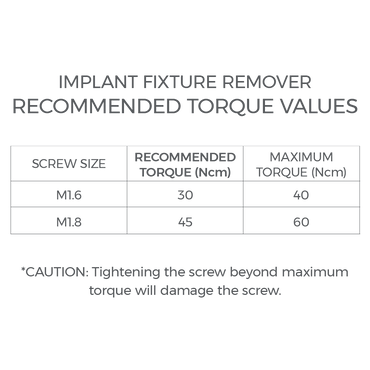 Implant Fixture Remover - IFR1618