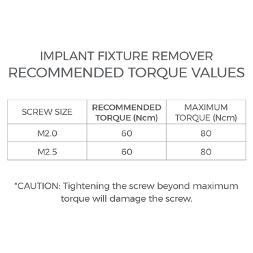 Implant Fixture Remover - IFR2025