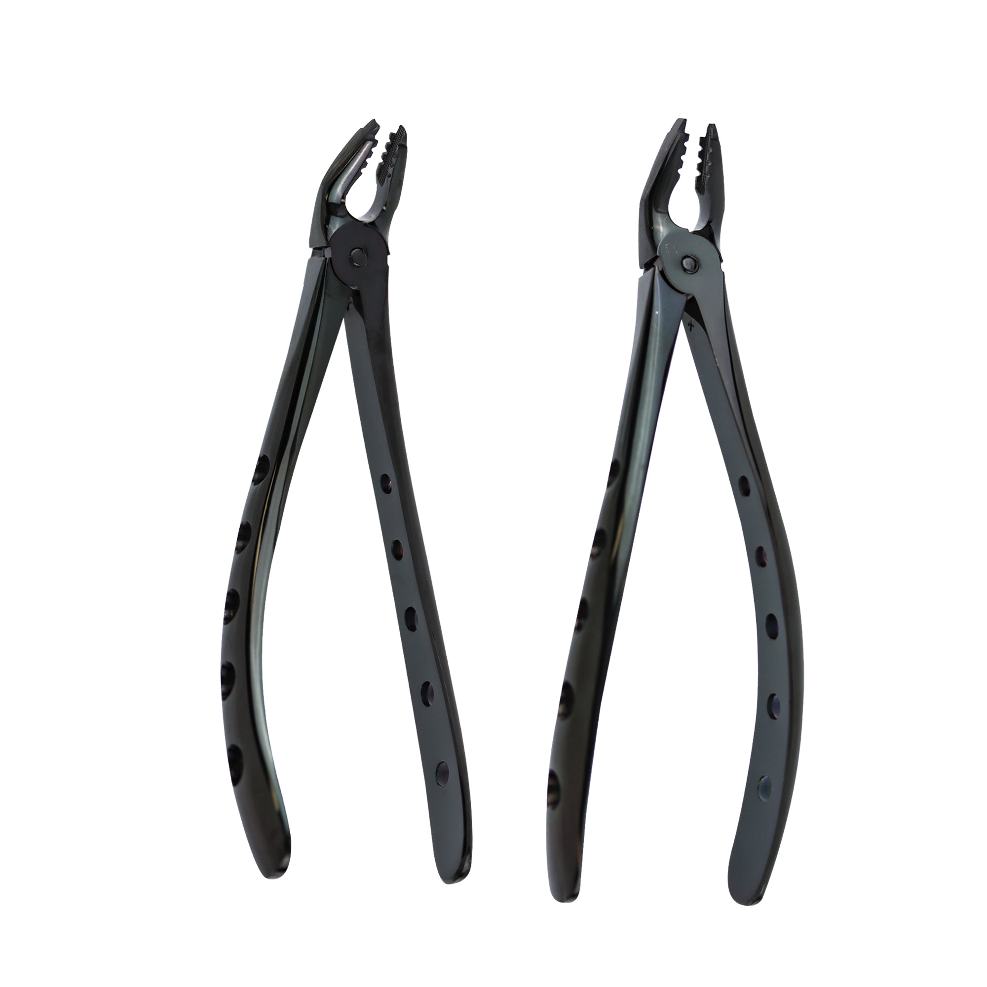 Atraumatic Extraction Black Titanium Apical Retention Forceps 2 of them