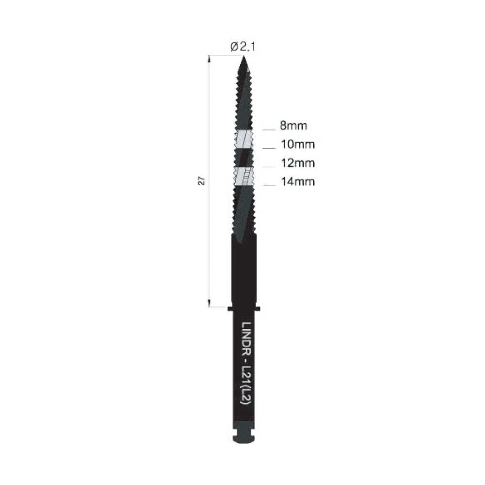 Lindeman Drill 2.1mm - Long