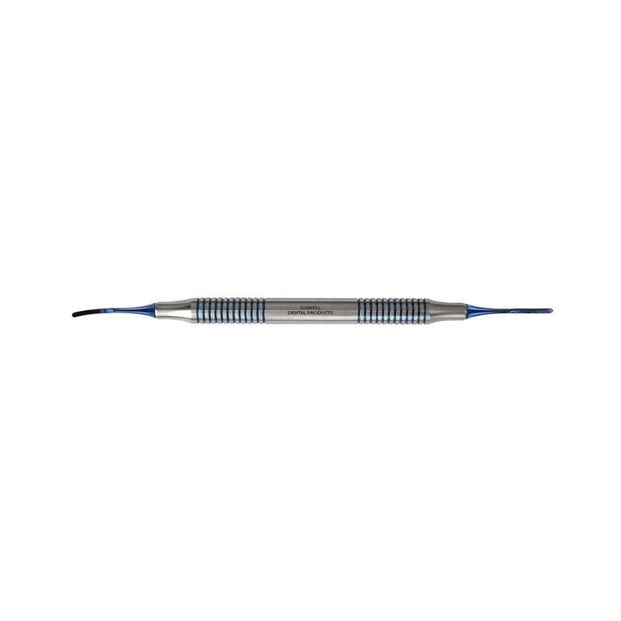 Atraumatic Extraction Periotomes-PPAEL-1.7mm Curved Double Ended-Blue Titanium. s1017t