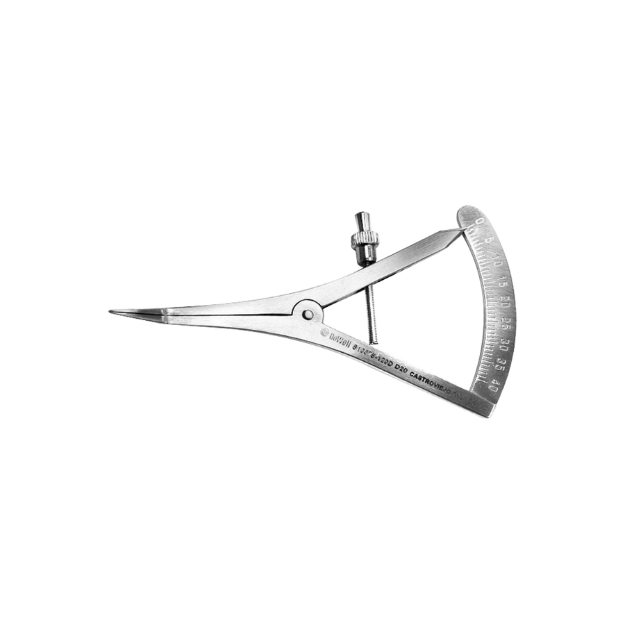 Castroviejo Implant Bone Caliper-Curved 10cm