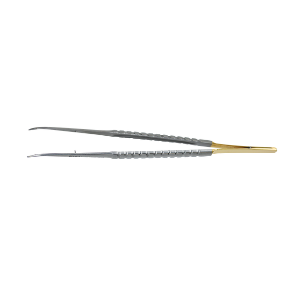 Gerald Tissue Plier Forceps-Tungsten Carbide 18Cm Curved