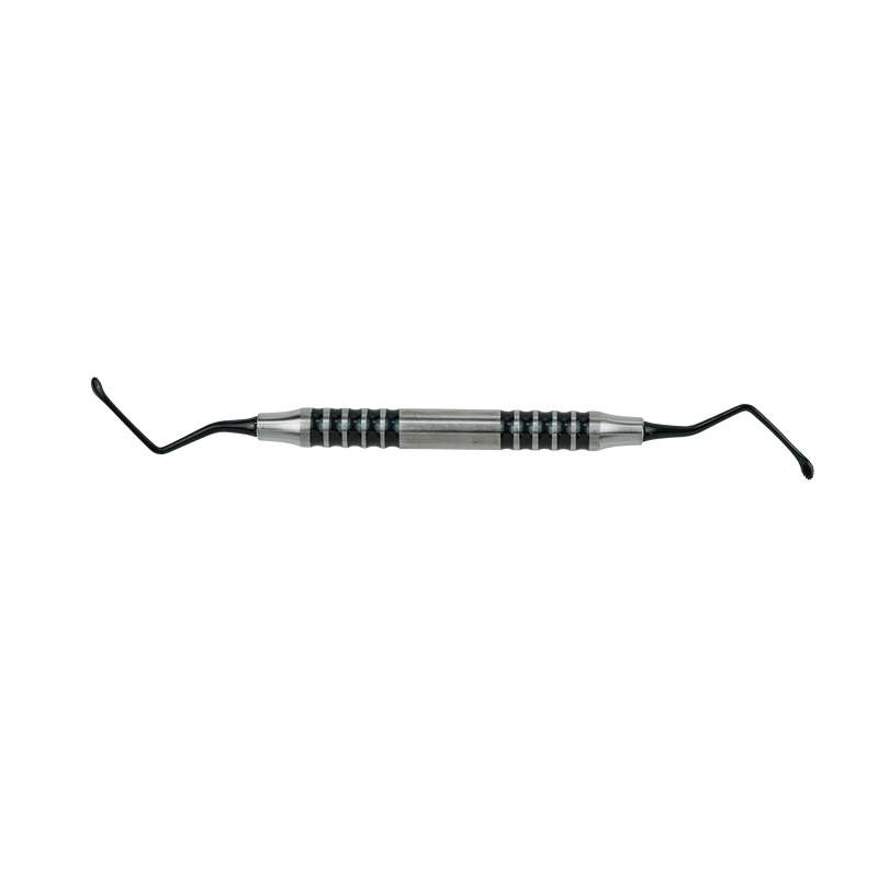 Black Titanium Serrated Surgical Curette 3.2mm-Modified by Dr.Ziv Mazor. s1112