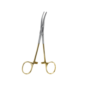 Surgical Hemostatic Forceps-Crile 14CM - Curved Gold Titanium Signature Series
