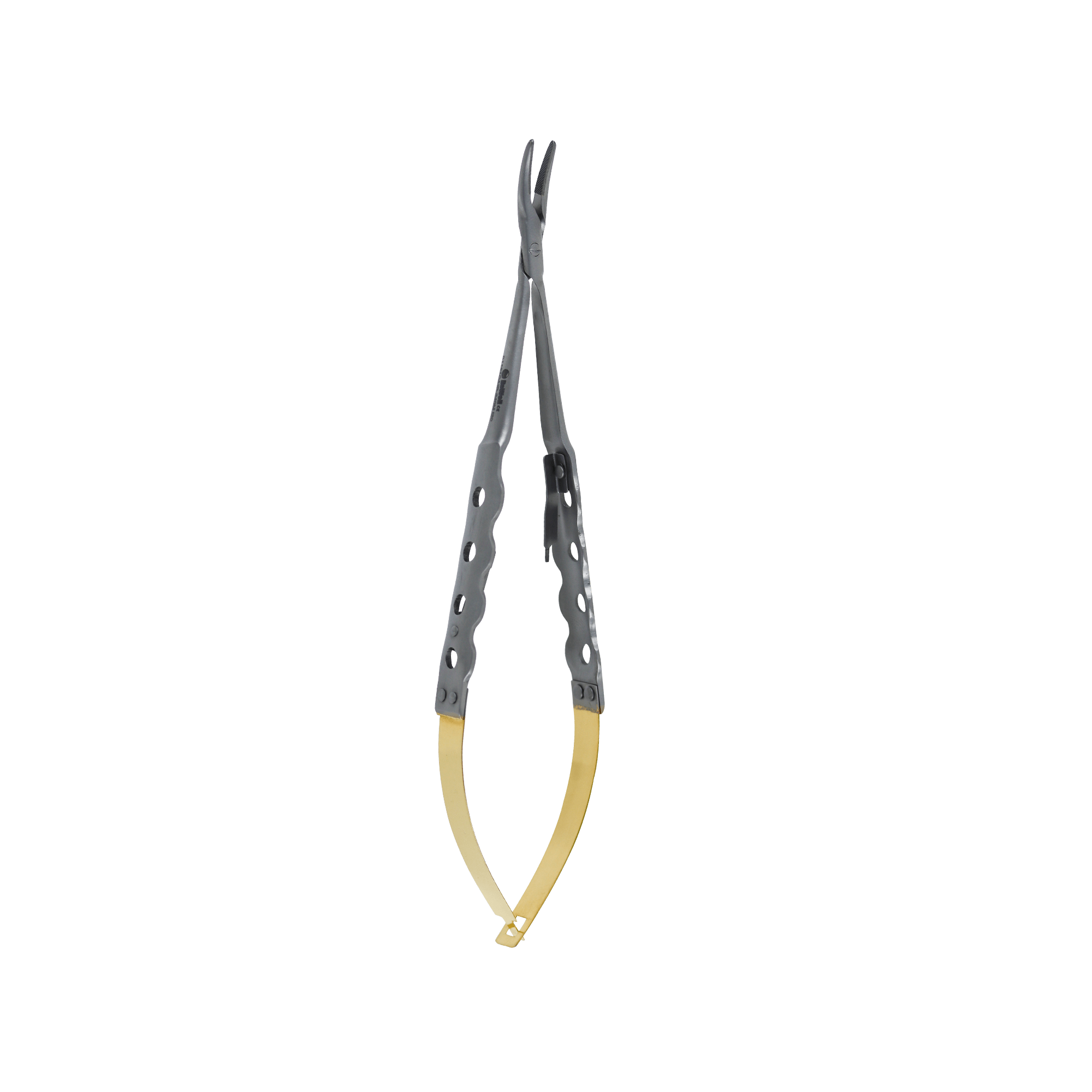 Micro Surgery Needle Holders-Air Castroviejo-Tungsten Carbide-16cm Curved