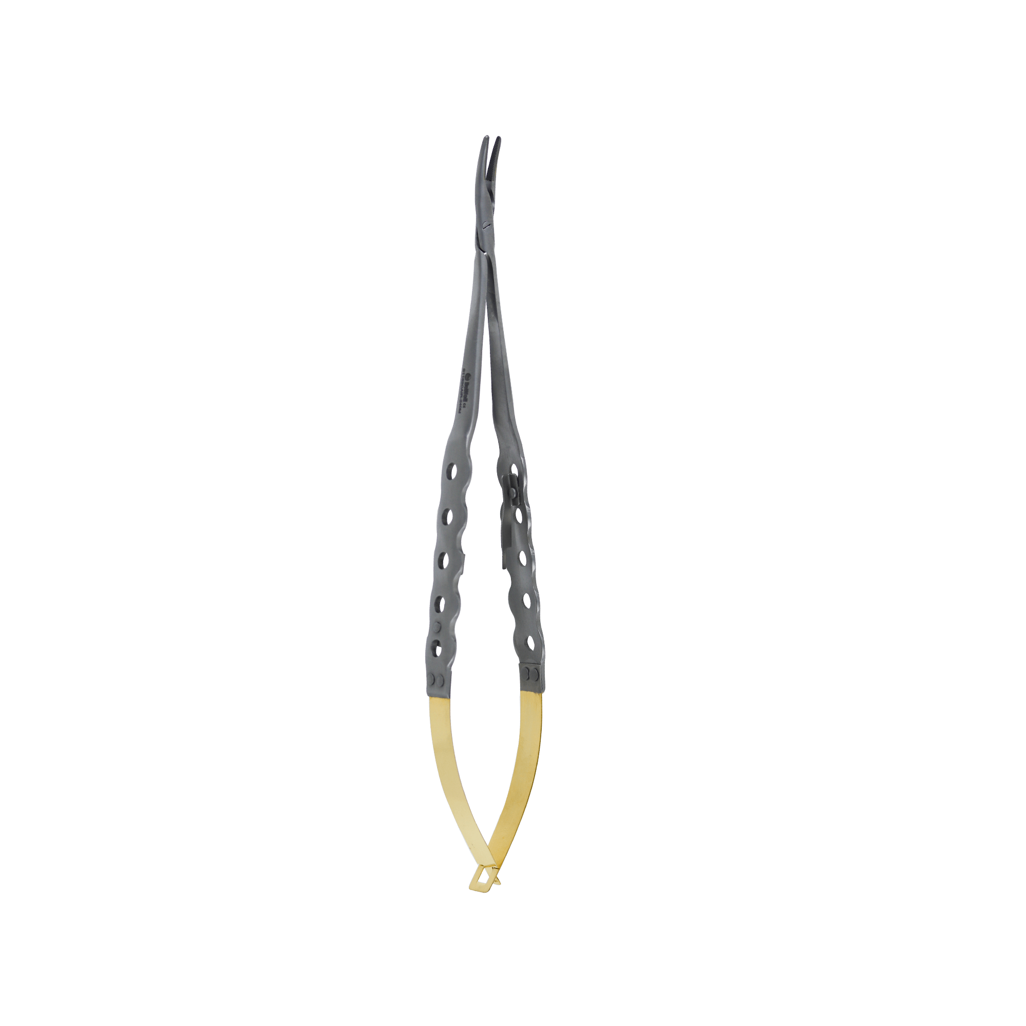 Micro Surgery Needle Holders-Air Castroviejo Needle Holders 18cm Curved