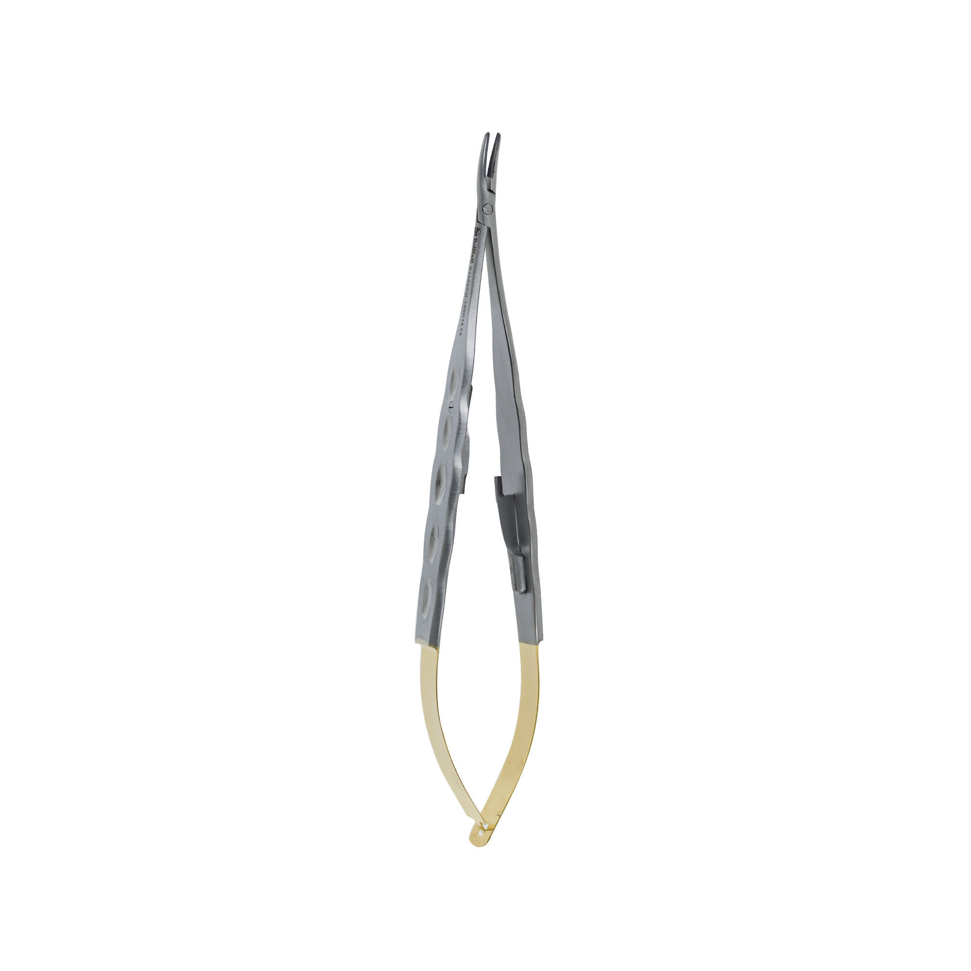 Micro Surgery Needle Holders-Castroviejo Needle Holders 18cm Curved-Wide Handle