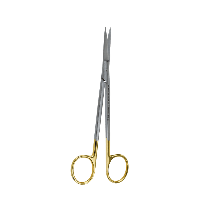 Surgical Gum Tissue Scissors serrated T/C Tips- Kelly Straight 16Cm