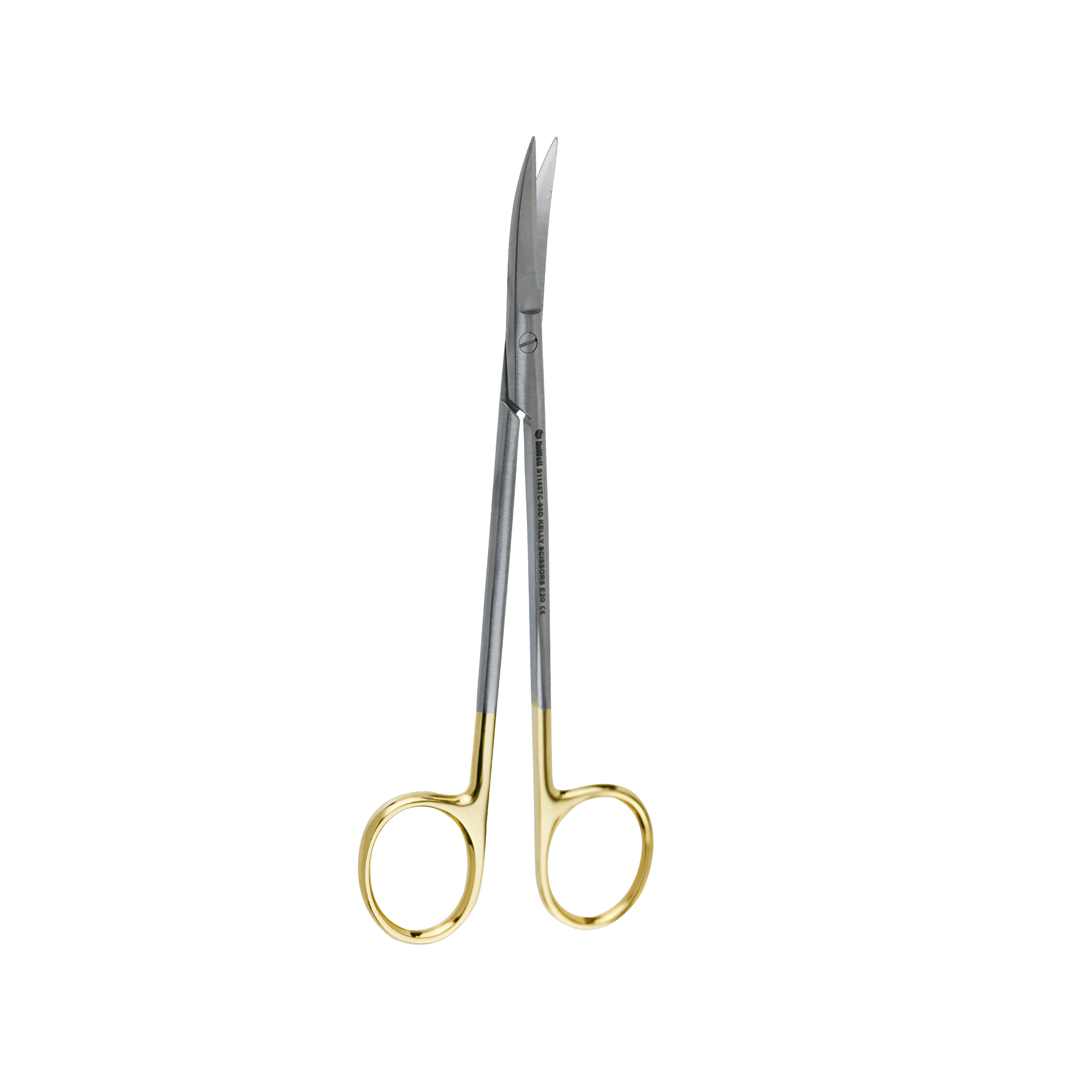 Surgical Gum Tissue Scissors Serrated T/C tips- Kelly Curved 16Cm