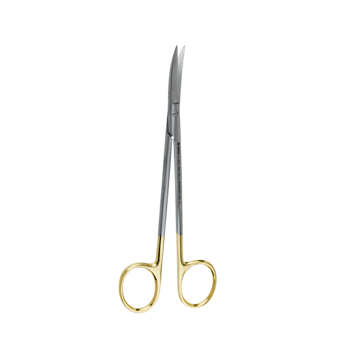 Surgical Gum Tissue Scissors Serrated T/C tips- Kelly Curved 16Cm