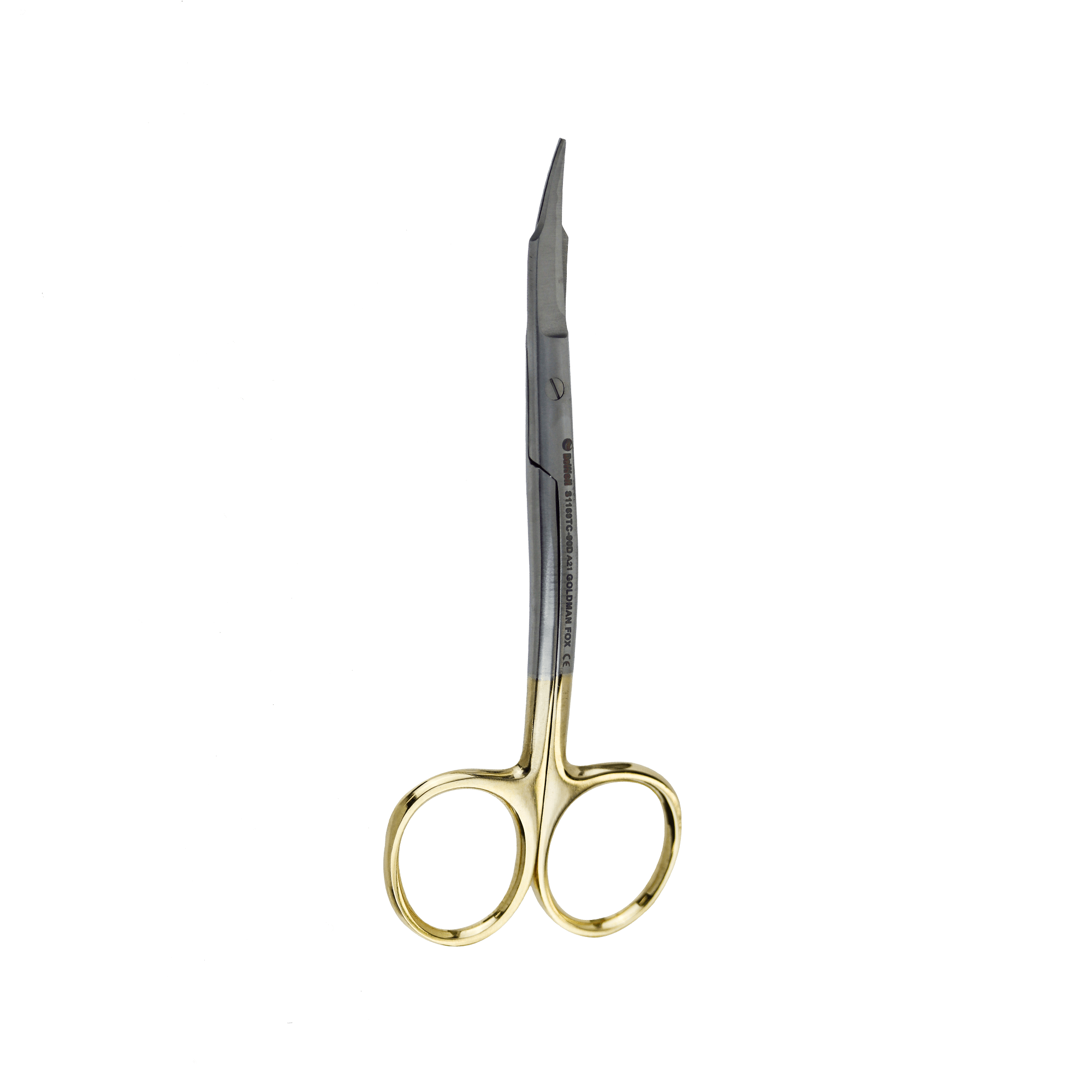 Surgical Gum Tissue Scissors Serrated T/C - Goldman Fox Curved 12.5Cm