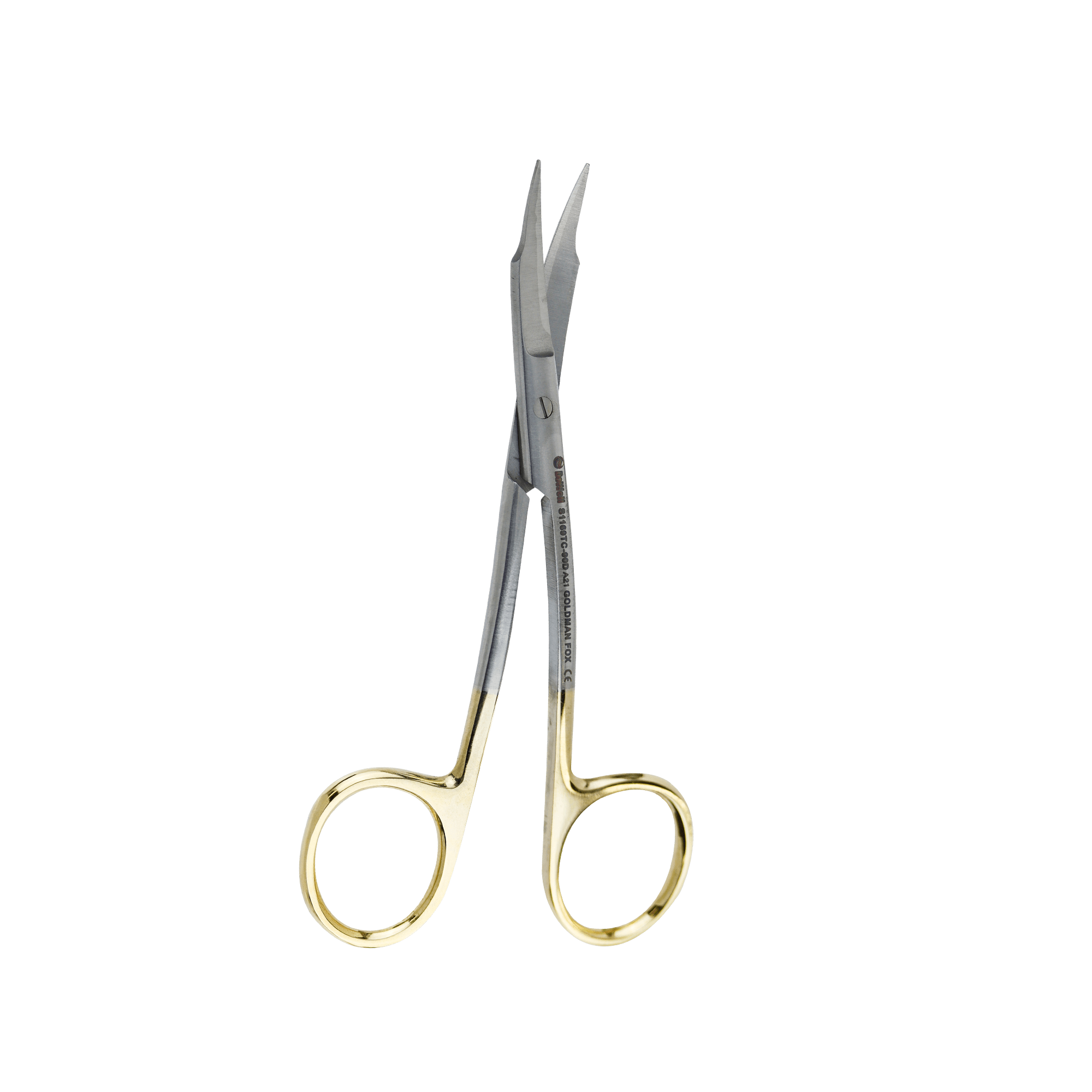 Surgical Gum Tissue Scissors Serrated T/C - Goldman Fox Curved 12.5Cm
