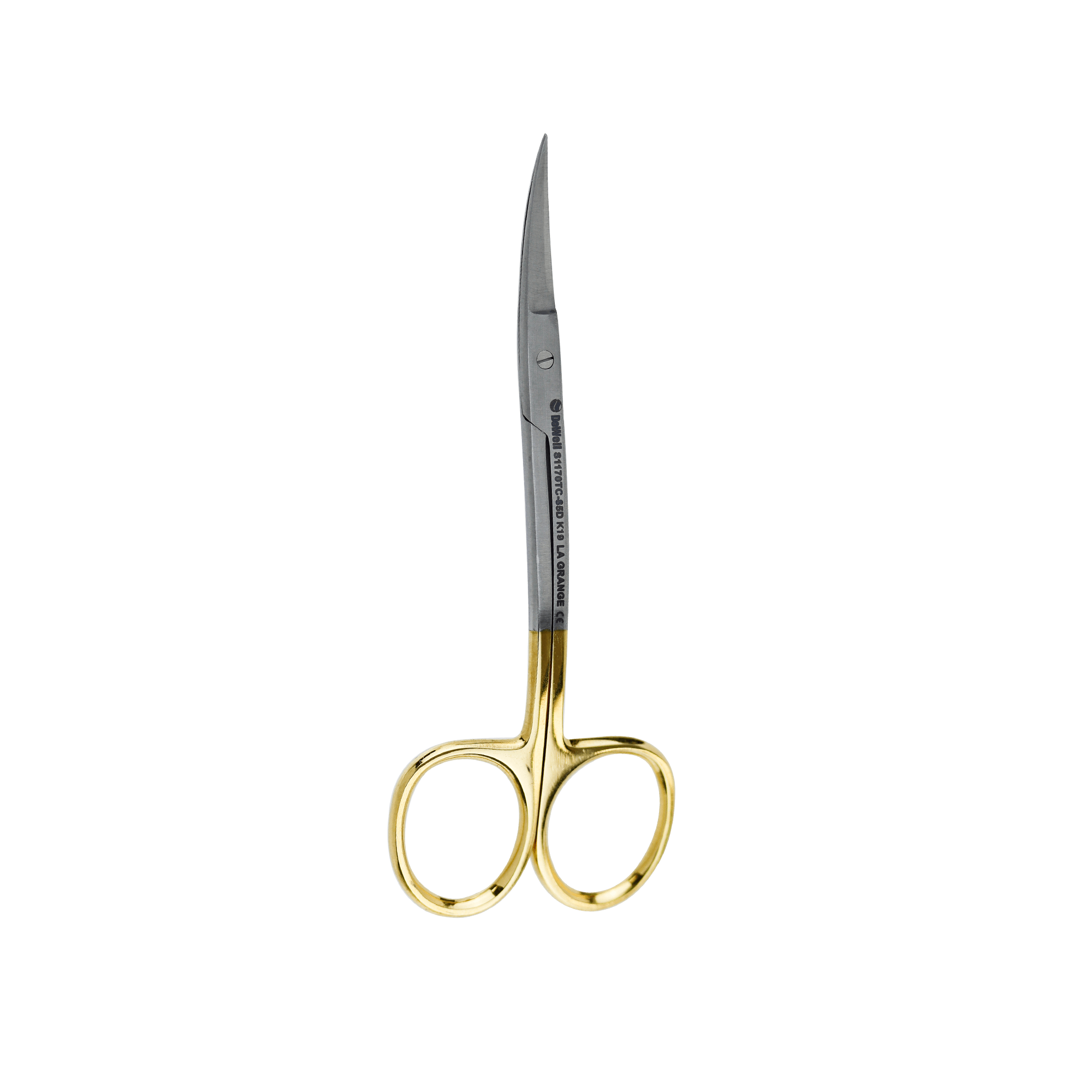 Surgical Gum Tissue Scissors Serrated T/C - La Grange Curved 11.5Cm