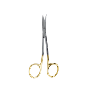 Surgical Gum Tissue Scissors Serrated T/C - La Grange Curved 11.5Cm