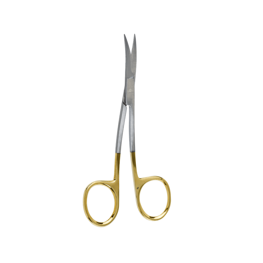 Surgical Gum Tissue Scissors Serrated T/C - La Grange Curved 11.5Cm