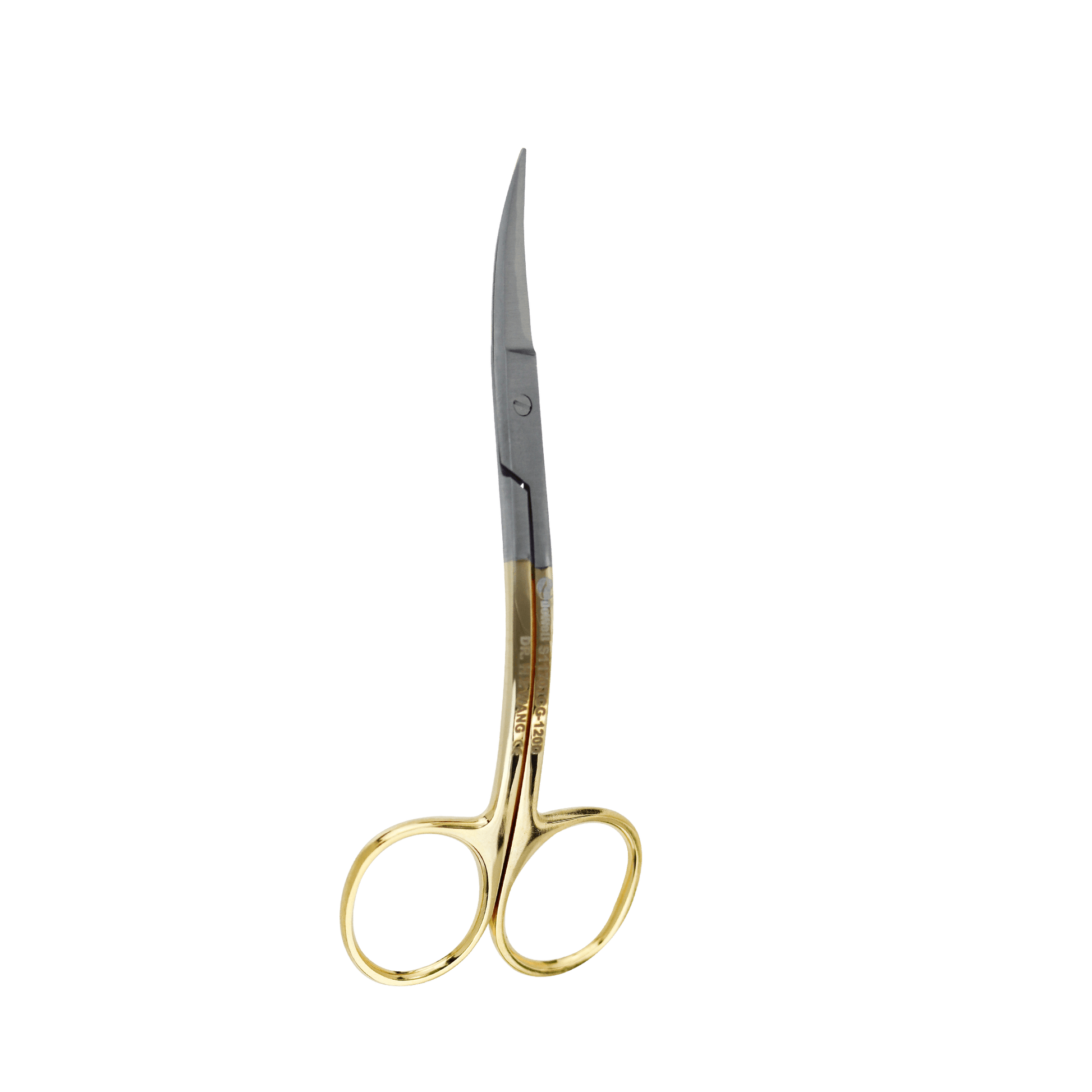 Surgical Gum Tissue Scissors Serrated T/C - La Grange Curved 11.5Cm