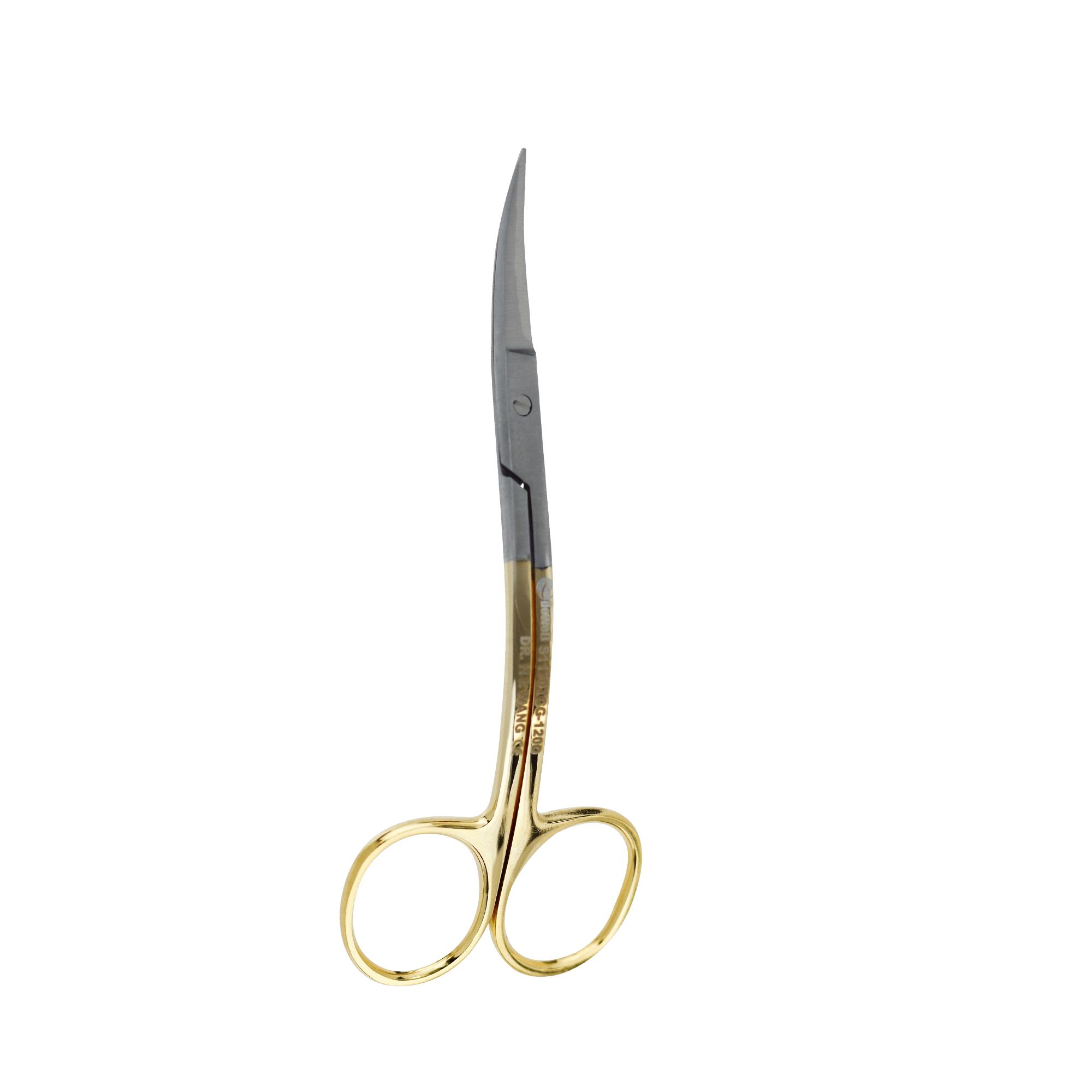 Surgical Gum Tissue Scissors Serrated T/C - La Grange Curved 11.5Cm