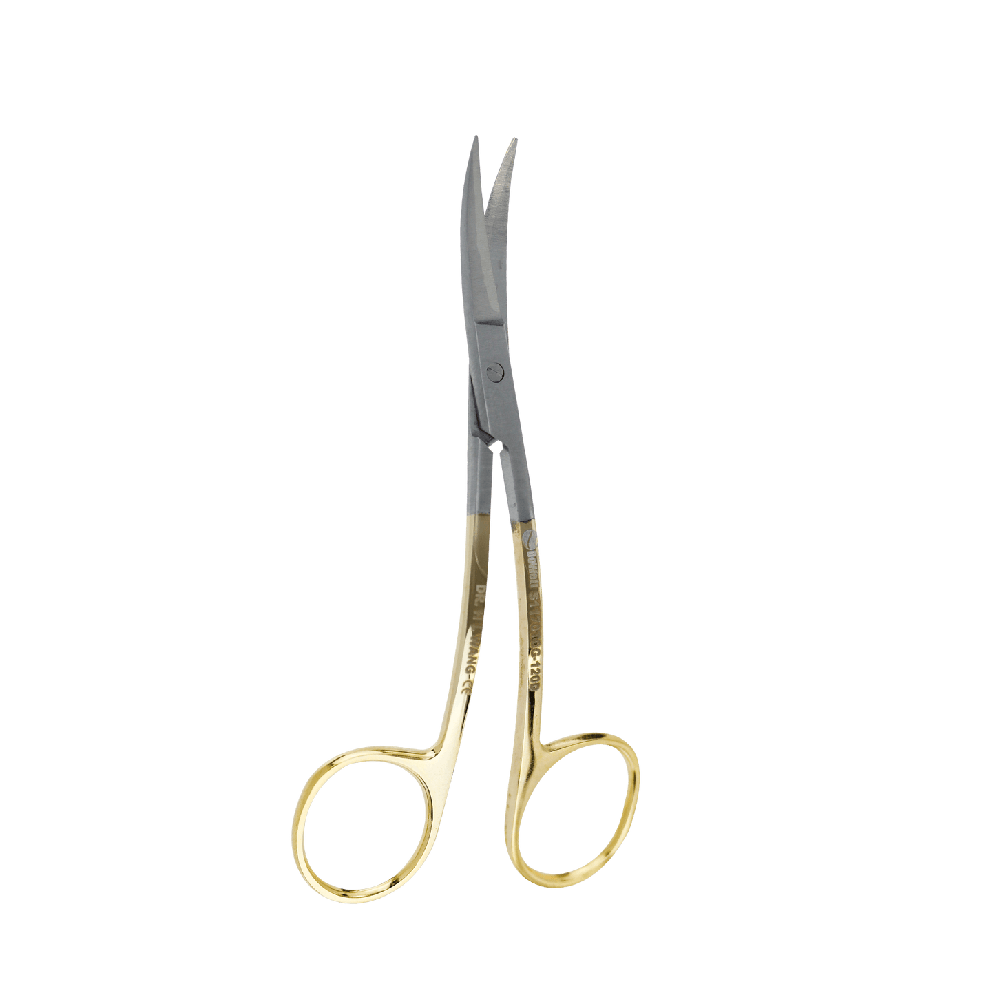 Surgical Gum Tissue Scissors Serrated T/C - La Grange Curved 11.5Cm