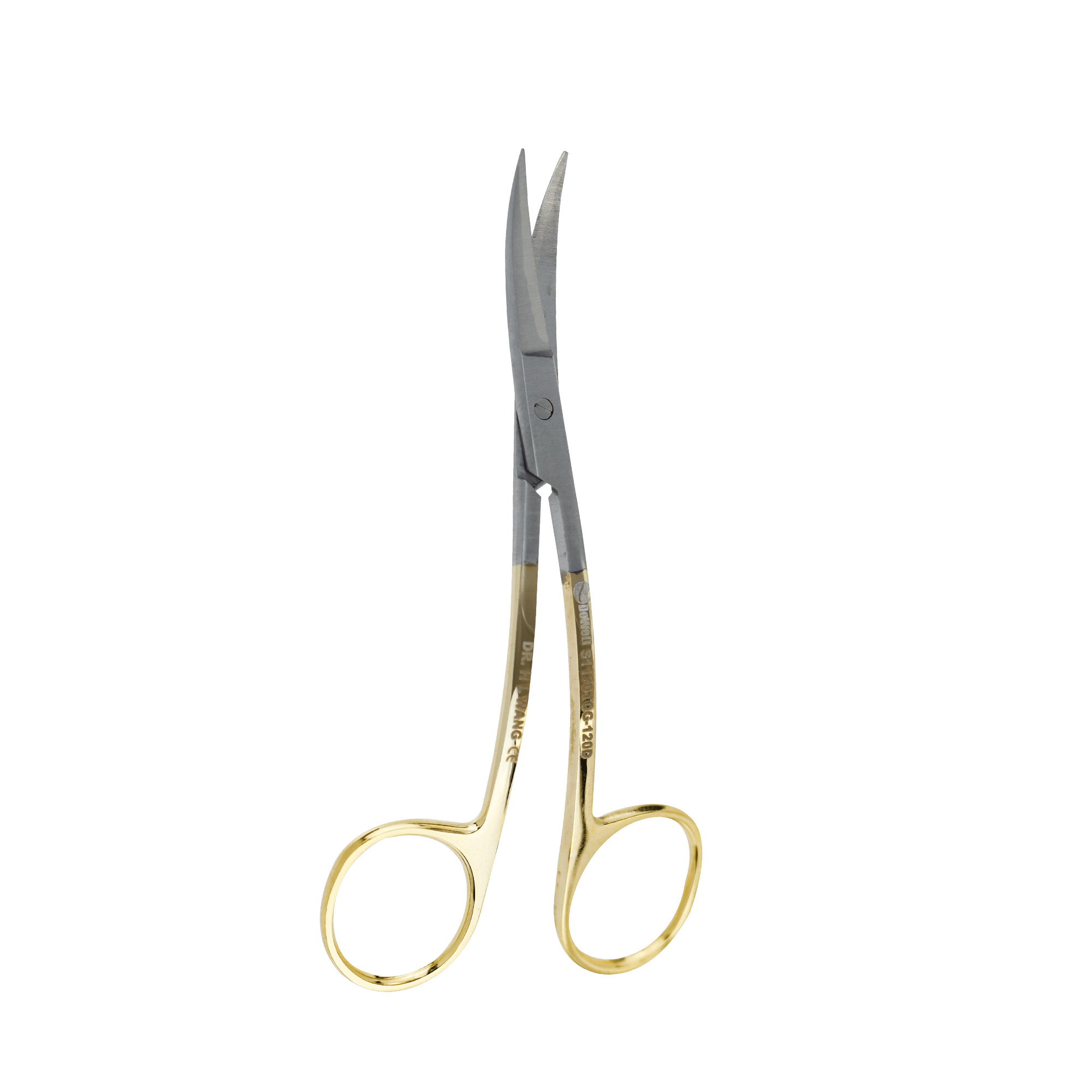Surgical Gum Tissue Scissors Serrated T/C - La Grange Curved 11.5Cm